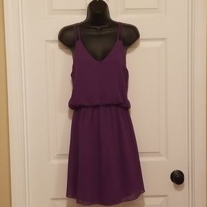 Purple strap dress
